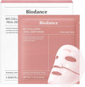 BIODANCE Bio-Collagen Real Deep Mask – Hydrogel Face Mask with Collagen, Overnight Hydrating Treatment, Pore Care & Elasticity, K-Beauty, 4 Masks