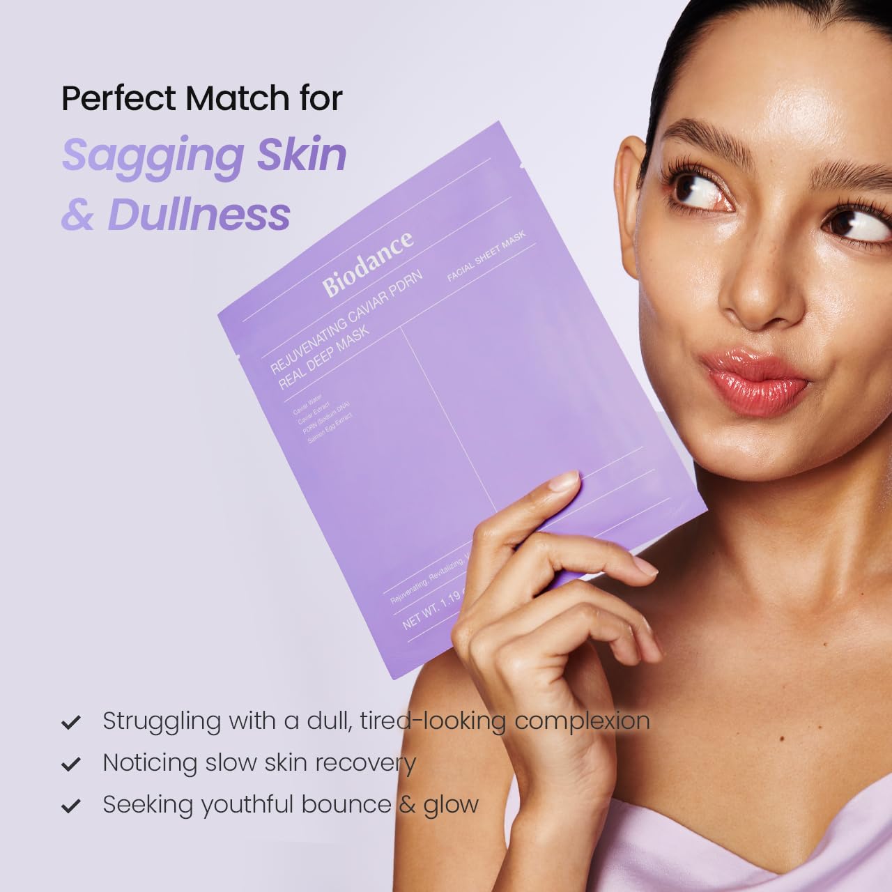 BIODANCE Bio-Collagen Real Deep Mask – Hydrogel Face Mask with Collagen, Overnight Hydrating Treatment, Pore Care & Elasticity, K-Beauty, 4 Masks