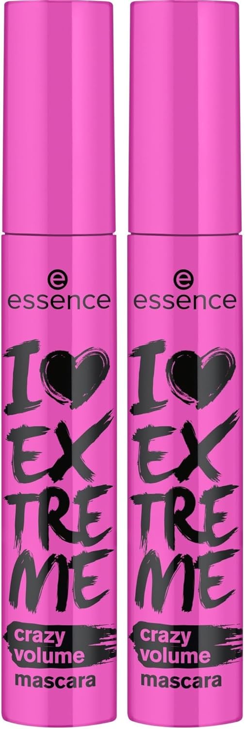 Essence - I Love Extreme Crazy Volume Mascara | Extreme Volume, Curling, Lengthening, Long-Lasting