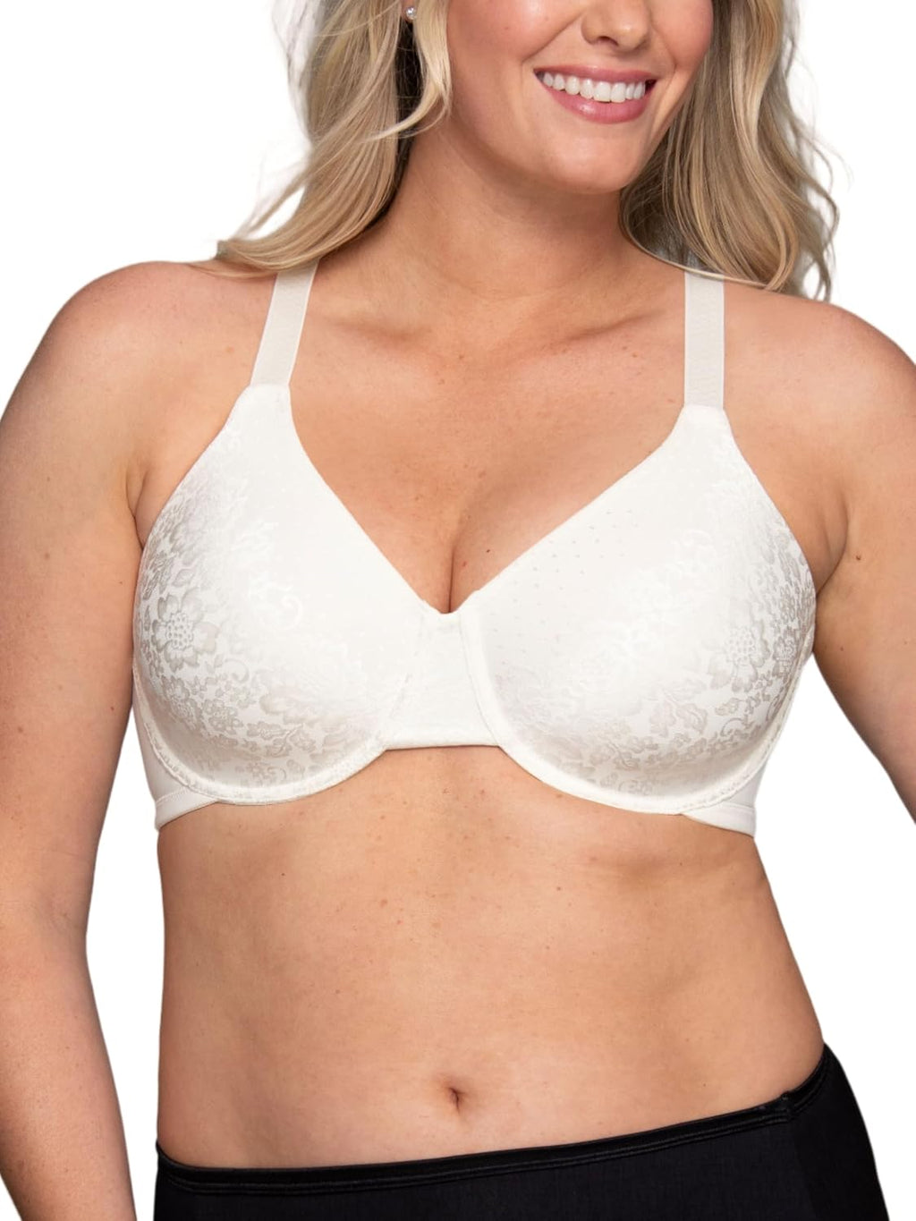 Vanity Fair Women's Beauty Back Smoothing Minimizer Bra, Minimizes Bust Line up to 1.5", Non Padded Cups up to H