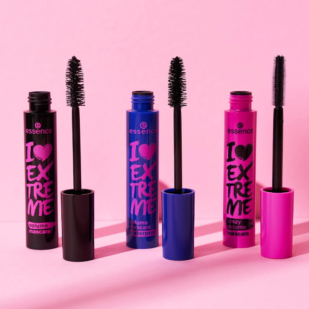 Essence - I Love Extreme Crazy Volume Mascara | Extreme Volume, Curling, Lengthening, Long-Lasting