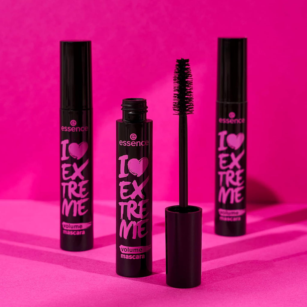 Essence - I Love Extreme Crazy Volume Mascara | Extreme Volume, Curling, Lengthening, Long-Lasting