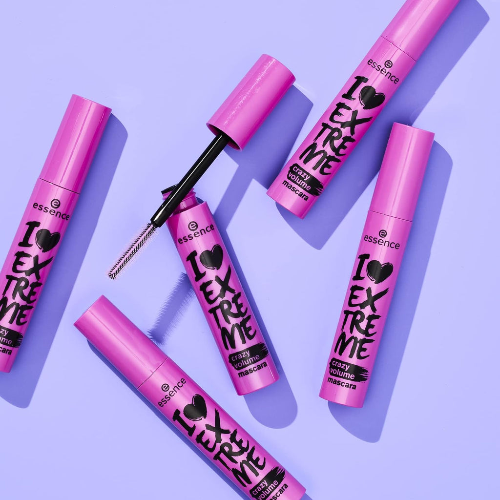 Essence - I Love Extreme Crazy Volume Mascara | Extreme Volume, Curling, Lengthening, Long-Lasting