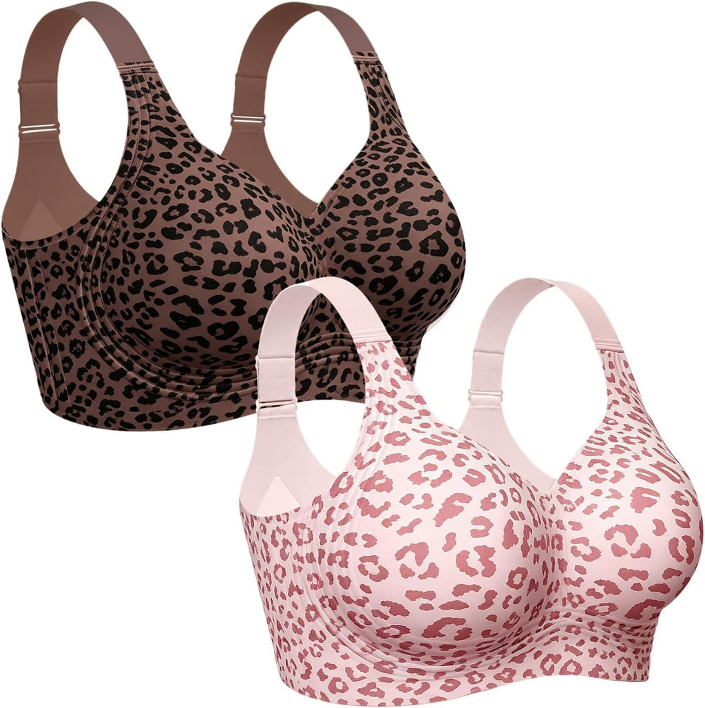 OEAK Womens Wireless Jelly Bras Plus Size Support Push Up Comfortable Bra | no underwire,full coverage,for large breast,minimizer bra,seamless,tshirt bras,everyday bra