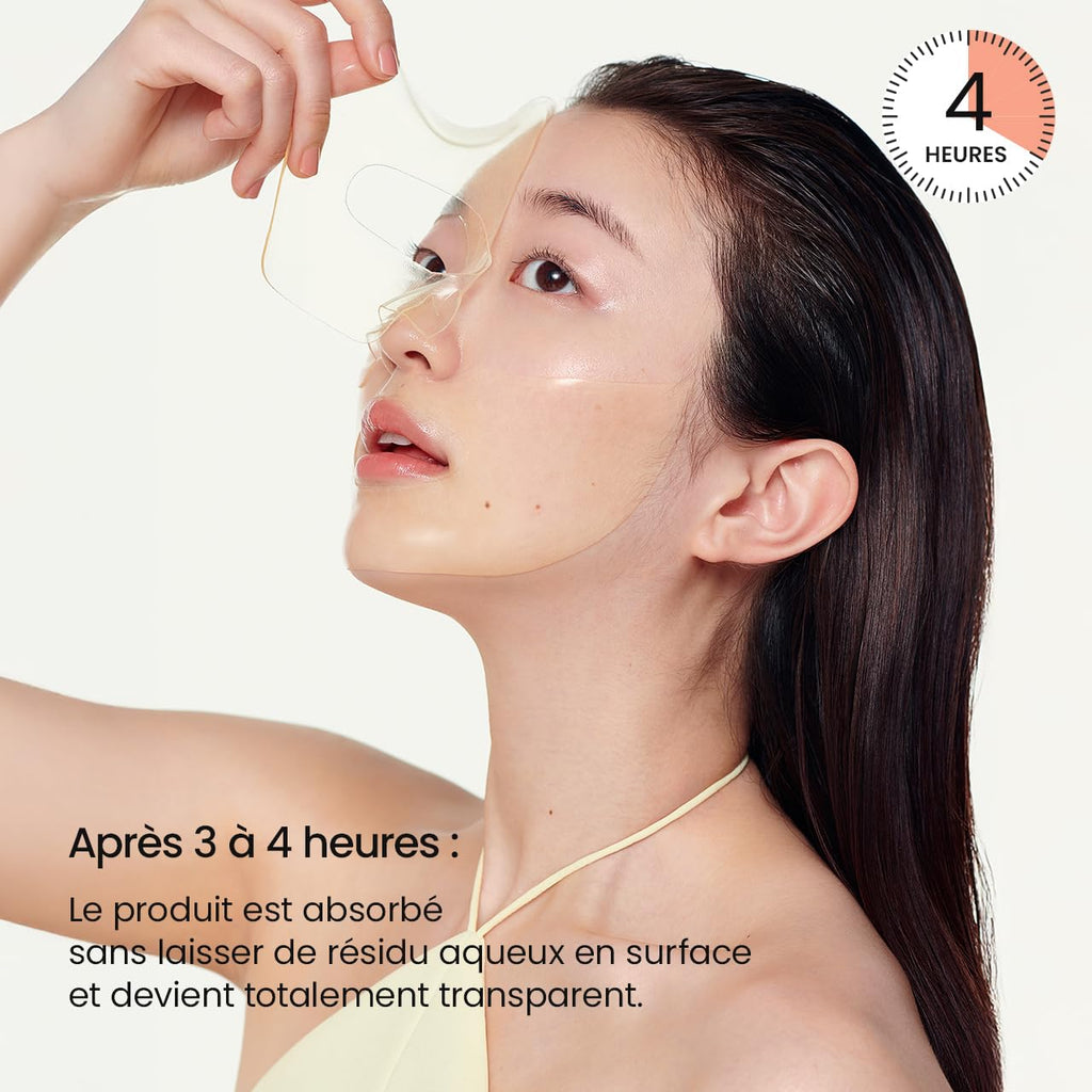 BIODANCE Bio-Collagen Real Deep Mask – Hydrogel Face Mask with Collagen, Overnight Hydrating Treatment, Pore Care & Elasticity, K-Beauty, 4 Masks