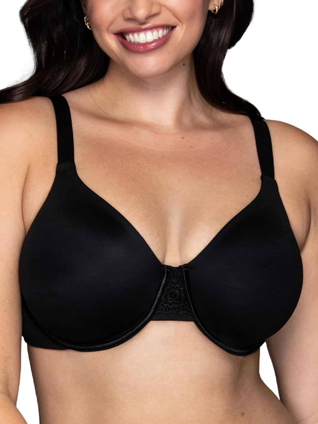 Vanity Fair Women's Beauty Back Smoothing Minimizer Bra, Minimizes Bust Line up to 1.5", Non Padded Cups up to H