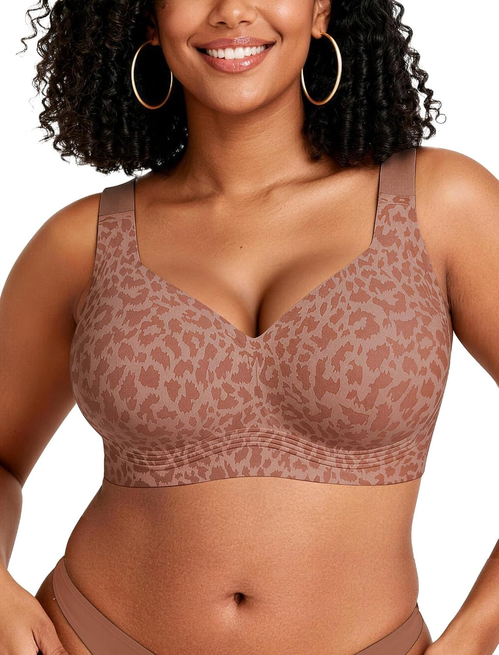 OEAK Womens Wireless Jelly Bras Plus Size Support Push Up Comfortable Bra | no underwire,full coverage,for large breast,minimizer bra,seamless,tshirt bras,everyday bra